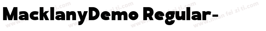 MacklanyDemo Regular字体转换